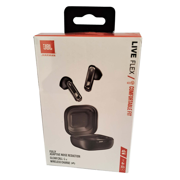 ایرپاد بلوتوثی برند JBL مدل LIVE FLEX | دارای نویز کنسلینگ| ضد تعریق و باران| سازگار با ایفون و اندروید