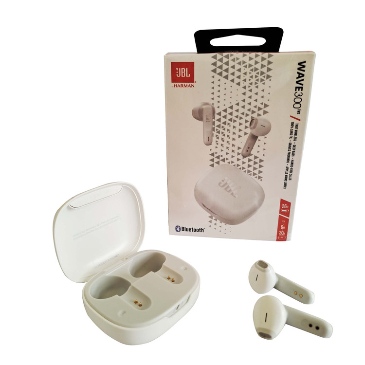 ایرپاد بلوتوثی برند JBL مدل WAVE 300 | دارای نویز کنسلینگ | ضد تعریق و باران | سازگار با ایفون و اندروید