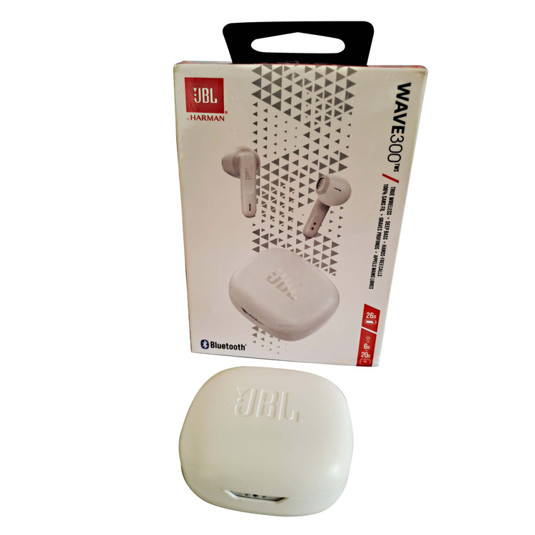 ایرپاد بلوتوثی برند JBL مدل WAVE 300 | دارای نویز کنسلینگ | ضد تعریق و باران | سازگار با ایفون و اندروید