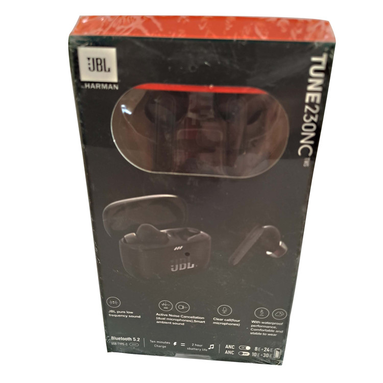 ایرپاد بلوتوثی برند JBL مدل TUNE 230NC | دارای نویز کنسلینگ | ضد تعریق و باران | سازگار با ایفون و اندروید