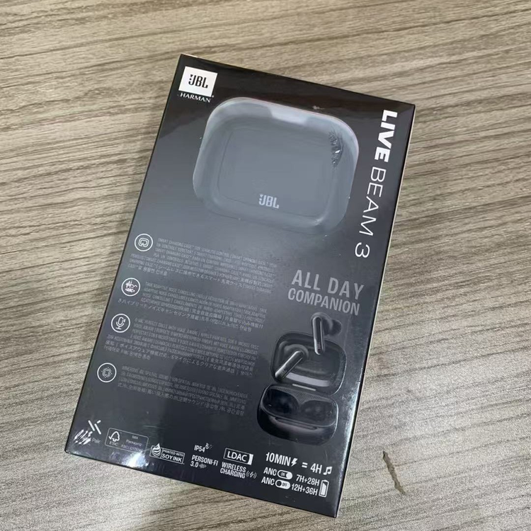 ایرپاد بلوتوثی برند JBL مدل LIVE BEAM3 | دارای نویز کنسلینگ| ضد تعریق و باران| سازگار با ایفون و اندروید